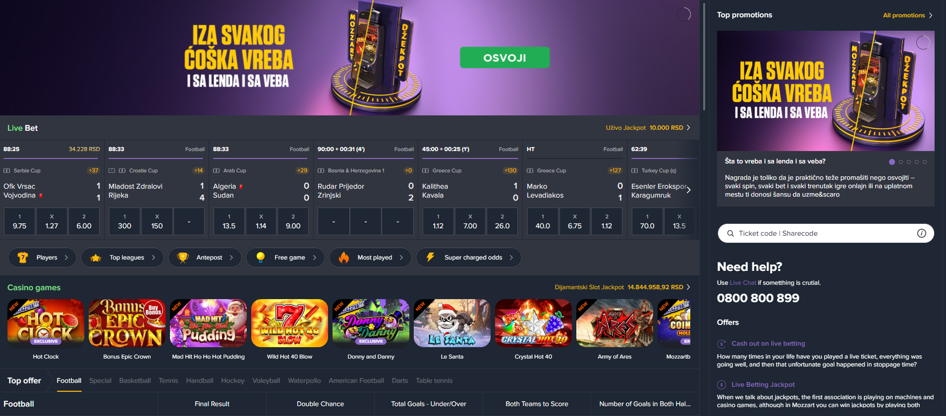 mozzartbet - Pregled igara i dostupnih bonusa
